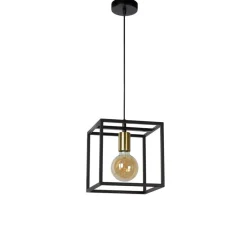 Hanglampen<Lucide Hanglamp Ruben Zwart - E27 - 22 cm breed