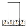 Hanglampen<Lucide Hanglamp Suus Zwart - 4 x E27 - 108 cm breed