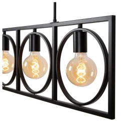 Hanglampen<Lucide Hanglamp Suus Zwart - 4 x E27 - 108 cm breed
