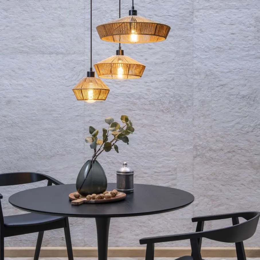 Hanglampen<Lucide Hanglamp Yunkai Naturel - 3 x E27 - Ø 50 cm