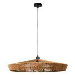 Hanglampen<Lucide Hanglamp Yunkai Naturel - E27 - Ø 70 cm