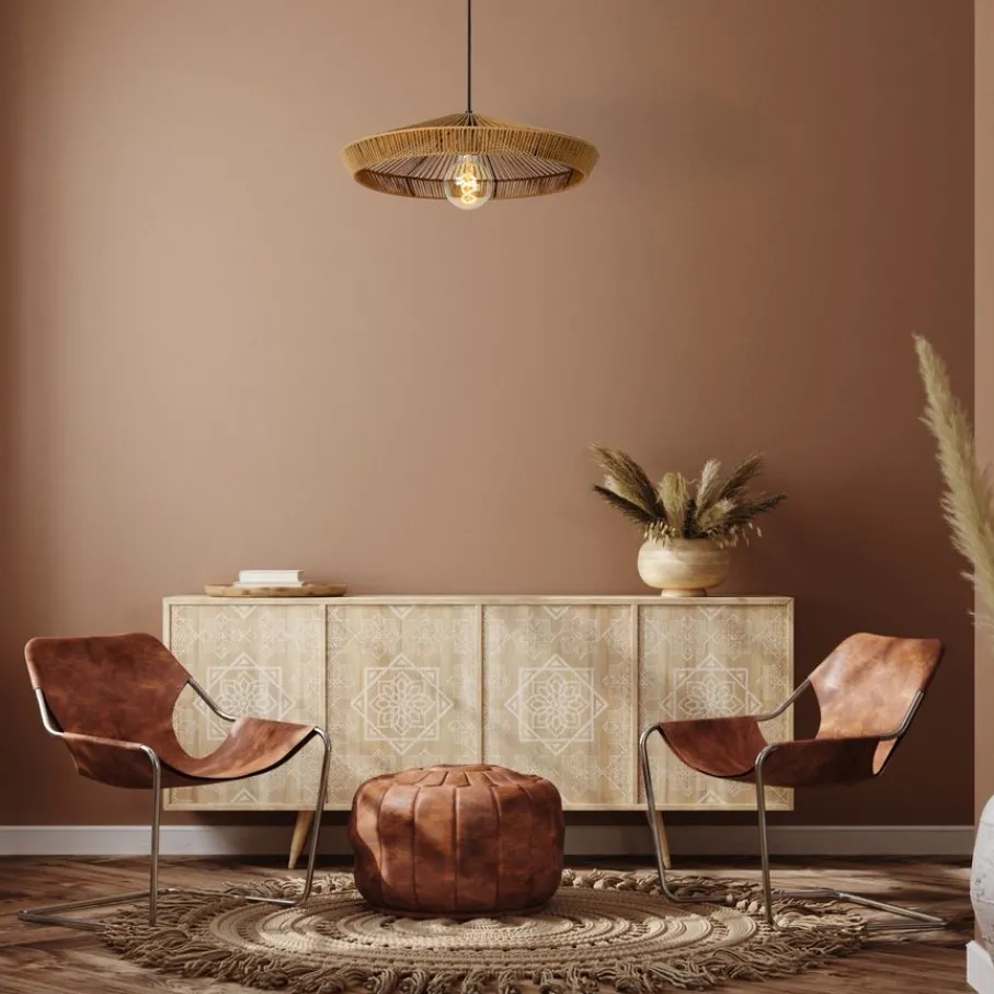 Hanglampen<Lucide Hanglamp Yunkai Naturel - E27 - Ø 50 cm