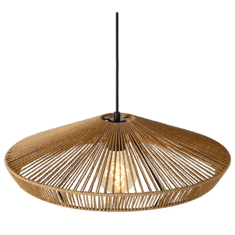 Hanglampen<Lucide Hanglamp Yunkai Naturel - E27 - Ø 50 cm