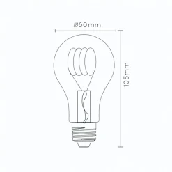 Lichtbronnen<Lucide Lichtbron A60 Amber - E27 - Ø 6 cm
