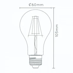 Lichtbronnen<Lucide Lichtbron A60 Transparant - E27 - Ø 6 cm