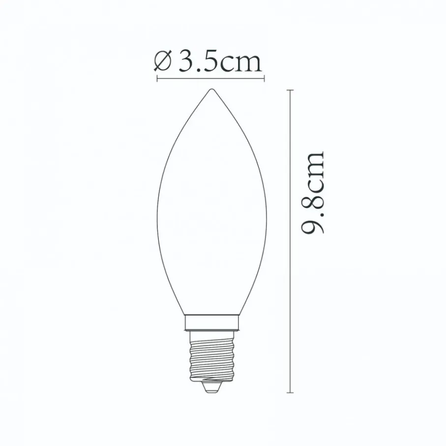 Lichtbronnen<Lucide Lichtbron C35 Amber - E14 - Ø 3,5 cm
