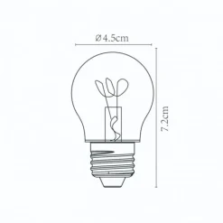 Lichtbronnen<Lucide Lichtbron G45 Transparant - E27 - Ø 4,5 cm
