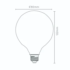Lichtbronnen<Lucide Lichtbron G80 Wit - E27 - Ø 8 cm