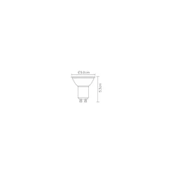 Lichtbronnen<Lucide Lichtbron MR16 Zwart - GU10 - Ø 5 cm