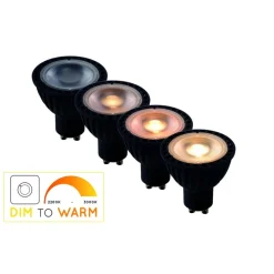 Lichtbronnen<Lucide Lichtbron MR16 Zwart - GU10 - Ø 5 cm