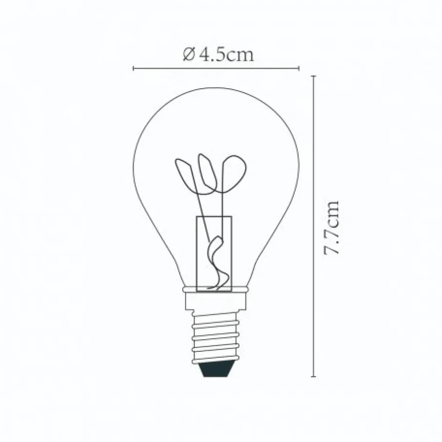 Lichtbronnen<Lucide Lichtbron P45 Amber - E14 - Ø 4,5 cm