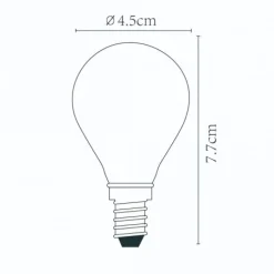 Lichtbronnen<Lucide Lichtbron P45 Transparant - E14 - Ø 4,5 cm