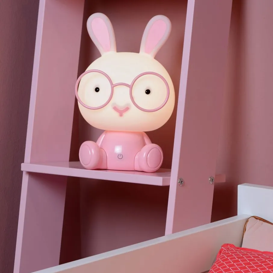 Kinderlampen<Lucide Oplaadbare Kinderlamp Dodo Rabbit Roze - LED - 31 cm hoog