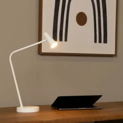 Bureaulampen|Tafellampen<Lucide Oplaadbare Tafellamp Stirling Wit - LED - 48 cm hoog