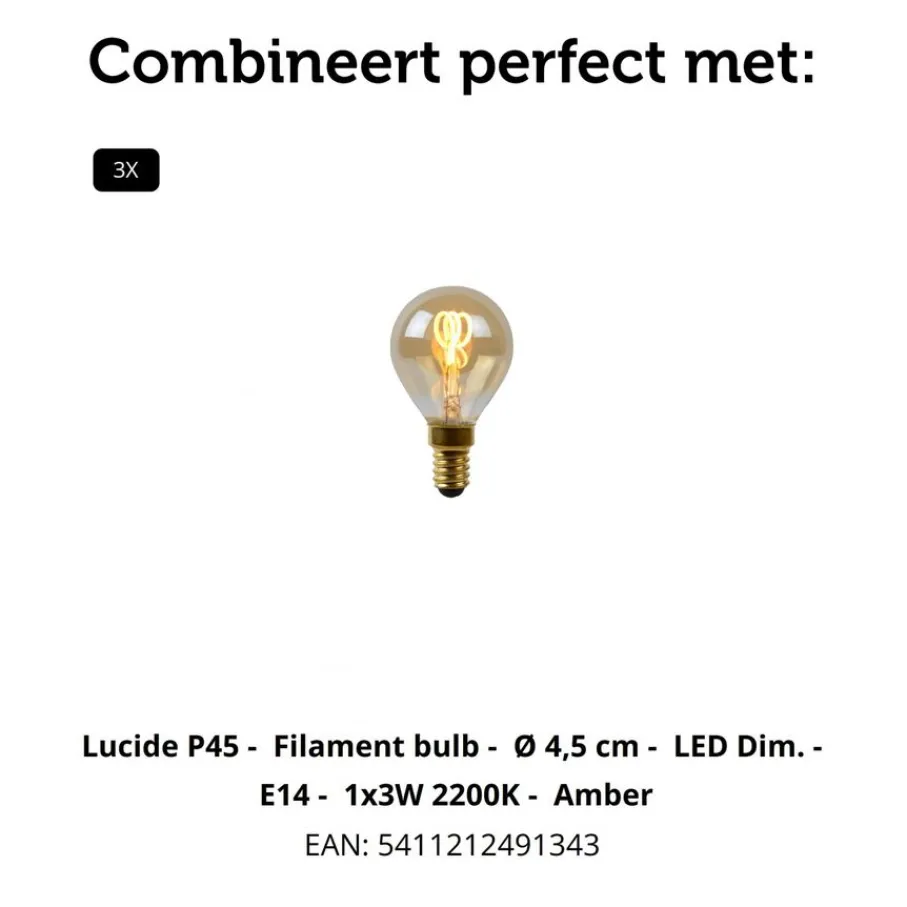 Spots<Lucide Plafondspot Alion Zwart - 3 x E14 - 38x10 cm