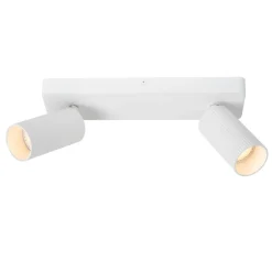 Spots<Lucide Plafondspot Clubs Wit - 2 x GU10 - 31x9 cm