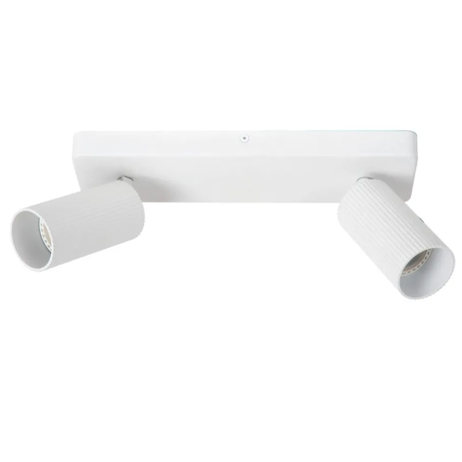 Spots<Lucide Plafondspot Clubs Wit - 2 x GU10 - 31x9 cm