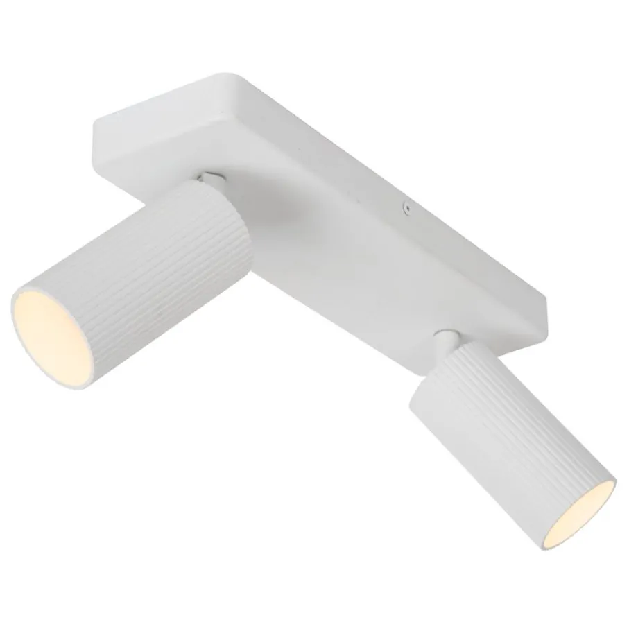 Spots<Lucide Plafondspot Clubs Wit - 2 x GU10 - 31x9 cm