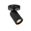 Spots<Lucide Plafondspot Punch Zwart - GU10 - Ø 10 cm