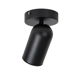 Spots<Lucide Plafondspot Punch Zwart - GU10 - Ø 10 cm