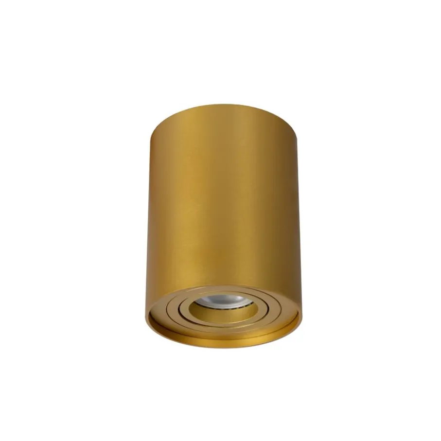 Spots<Lucide Plafondspot Tube Goud - GU10 - Ø 10 cm