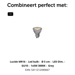 Spots<Lucide Plafondspot Tube Goud - GU10 - Ø 10 cm