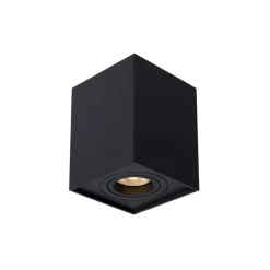 Spots<Lucide Plafondspot Tube Zwart - GU10 - 10x10 cm