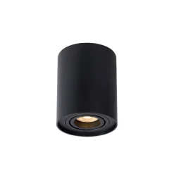 Spots<Lucide Plafondspot Tube Zwart - GU10 - Ø 10 cm