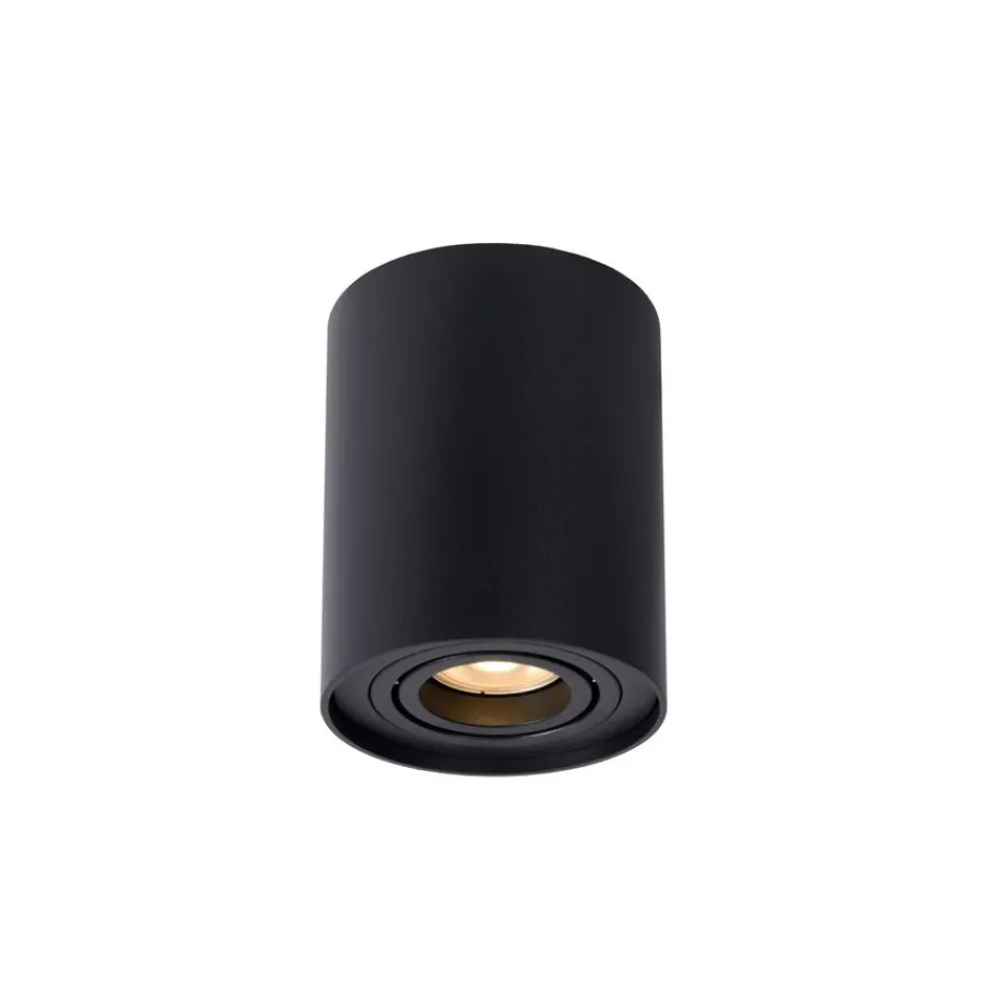Spots<Lucide Plafondspot Tube Zwart - GU10 - Ø 10 cm