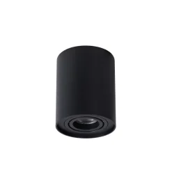 Spots<Lucide Plafondspot Tube Zwart - GU10 - Ø 10 cm