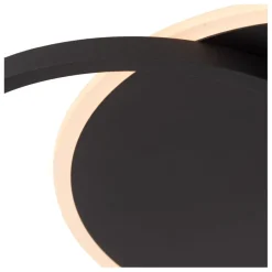Plafonnières<Lucide Plafonniere Axelle Zwart - LED - 39x30 cm