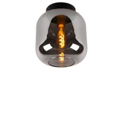 Plafonnières<Lucide Plafonniere Joanet Zwart - E27 - Ø 25 cm