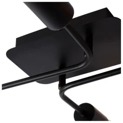 Plafonnières<Lucide Plafonniere Lester Zwart - 4 x E27 - 51x39 cm