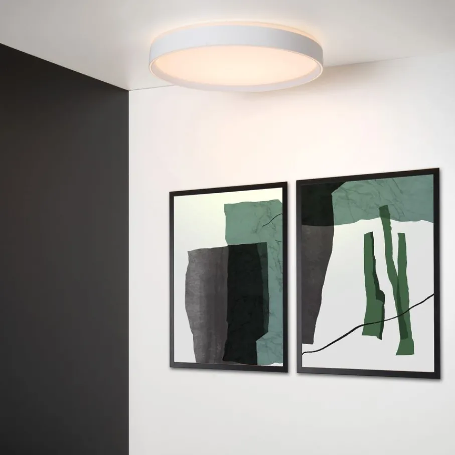 Plafonnières<Lucide Plafonniere Nuria Wit - LED - Ø 50 cm