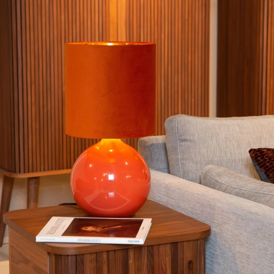 Tafellampen<Lucide Tafellamp Esterad Oranje - E14 - 47 cm hoog