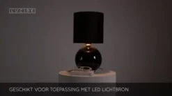 Tafellampen<Lucide Tafellamp Esterad Zwart - E14 - 47 cm hoog