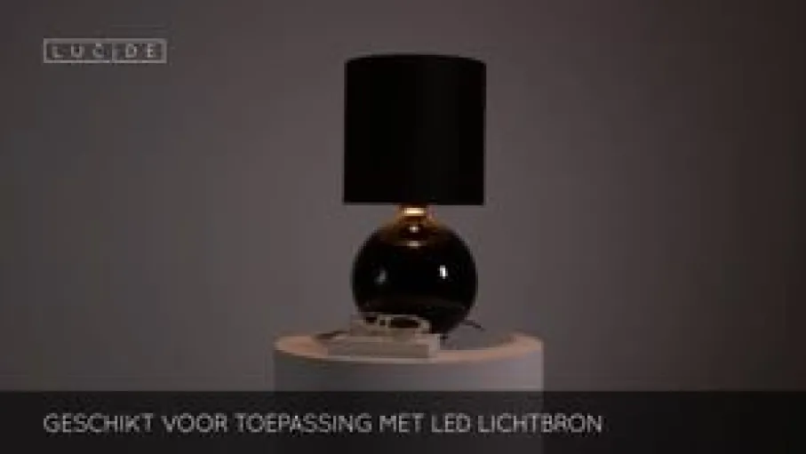 Tafellampen<Lucide Tafellamp Esterad Zwart - E14 - 47 cm hoog