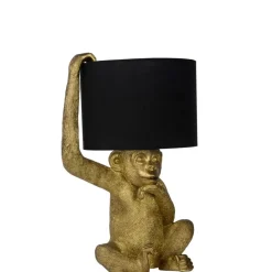 Tafellampen<Lucide Tafellamp Extravaganza Chimp Goud - E14 - 45 cm hoog