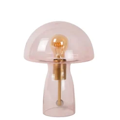 Tafellampen<Lucide Tafellamp Fungo Roze - E27 - 28 cm hoog
