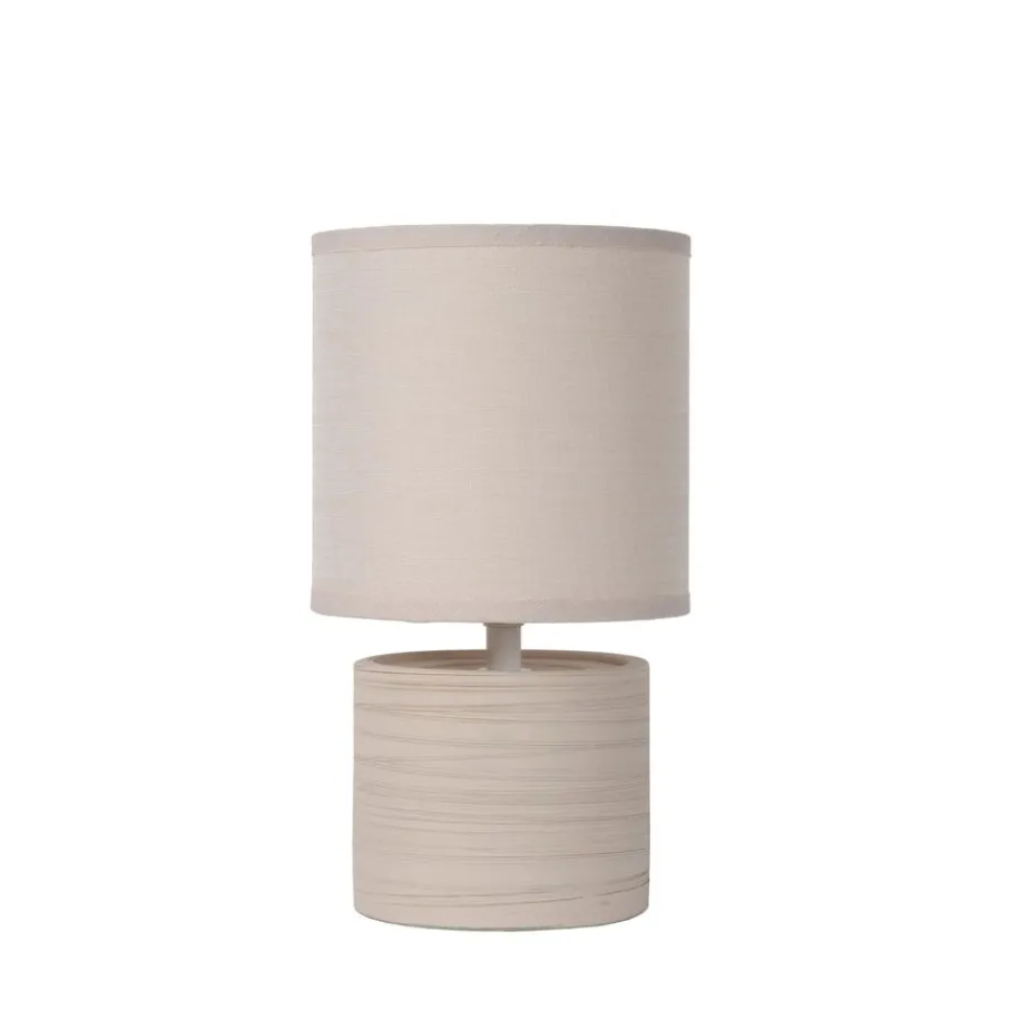 Tafellampen<Lucide Tafellamp Greasby Beige - E14 - 26 cm hoog