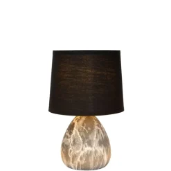 Tafellampen<Lucide Tafellamp Marmo Zwart - E14 - 26 cm hoog