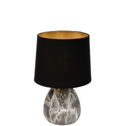 Tafellampen<Lucide Tafellamp Marmo Zwart - E14 - 26 cm hoog