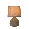 Tafellampen<Lucide Tafellamp Ramzi Bruin - E14 - 26 cm hoog