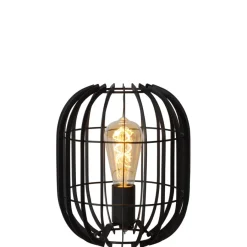Tafellampen<Lucide Tafellamp Reda Zwart - E27- 26 cm hoog