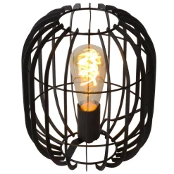 Tafellampen<Lucide Tafellamp Reda Zwart - E27- 26 cm hoog