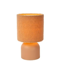 Tafellampen<Lucide Tafellamp Woolly Geel - E14 - 28 cm hoog