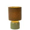 Tafellampen<Lucide Tafellamp Woolly Groen - E14 - 28 cm hoog