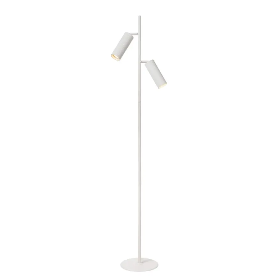 Vloerlampen<Lucide Vloerlamp Clubs Wit - 2 x GU10 - 140 cm hoog