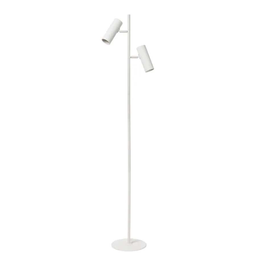 Vloerlampen<Lucide Vloerlamp Clubs Wit - 2 x GU10 - 140 cm hoog