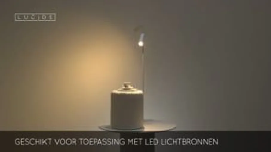 Vloerlampen<Lucide Vloerlamp Clubs Wit - 2 x GU10 - 140 cm hoog